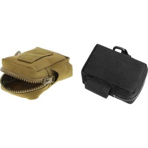 2pcs Oxford Cloth Multipurpose Pouch Bags Utility Gadget Pouch Molle Belt Pouches for Hiking Riding Camping Fishing