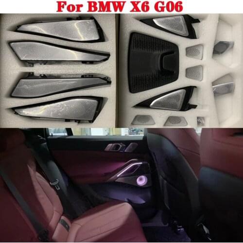 LED For BMW X6 G06 Luminous Atmosphere Lamp Ambient Light Lighting Trim Speaker Decorative Horn Panel Glow Tweeter Cover