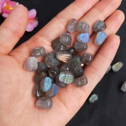 Loose beads Labradorite/amethys/rhodochrosite black/pink carved rabbit pendant for DIY jewelry making FPPJ wholesale nature