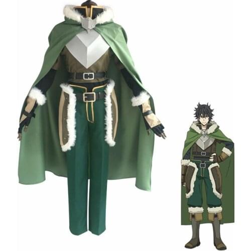 The Rising of the Shield Hero Cosplay Costume Naofumi Iwatani Costume Cosplay Shoes Cover Hero Cloak Men Halloween Party