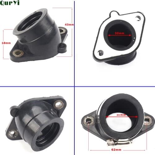 Motorcycle Rubber Adapter Inlet Intake Pipe For KAYO T2 T4 CB250 Dirt Bike Motocross Modified PWK 28 30mm Carburetor