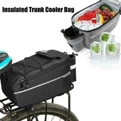 High Quality Bicycle Bag Large Capacity Waterproof Polyester Bicycle Shelf Bag Insulation Reflective Abjustable Riding Bag