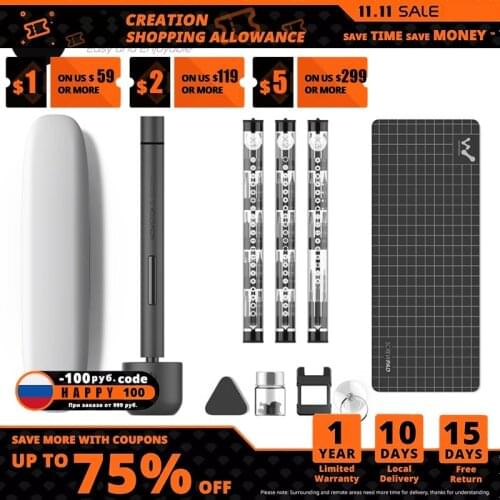 Wowstick 1F+ 64 In 1 Electric Screwdriver Cordless Lithium Rechargeable LED Power Screwdriver Repair Tool Kits