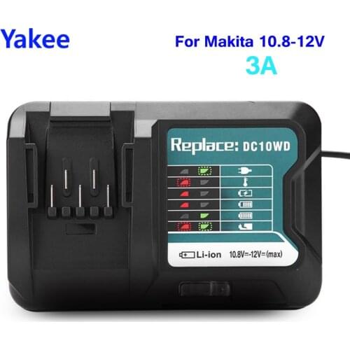 For Makita Tool Batterys Charging 10.8V 12V 3A 40W For Makita BL1015 BL1016 BL1021B BL1041B 40W Fast Charger DC10WD