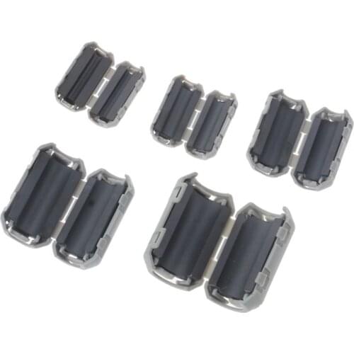 Clip-on Ferrite Choke Ring Cord RFI EMI Noise Suppressor Filter Cable Clip R9UF