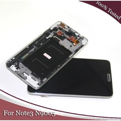 Note 3 N9005 LCD Display Touch Screen Assembly With Frame For Galaxy Note 3 N9005 LCD Screen Digitizer Replacement Parts