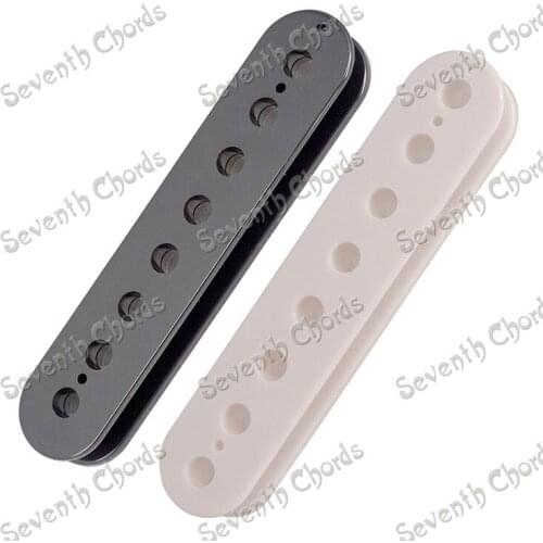 4 Pcs 8 StrIng Electric Guitar Pickup Humbucker Slug Bobbin / Pole Spacing 68mm and 73mm - Black & White