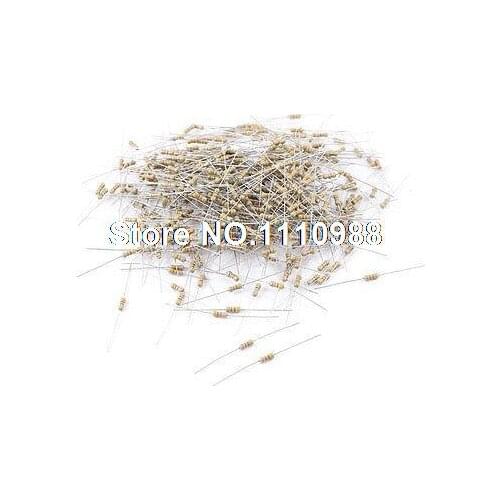 500 Pcs Axial Lead Through Hole 1 1/4W Watt 43K Ohm Carbon Film Resistor