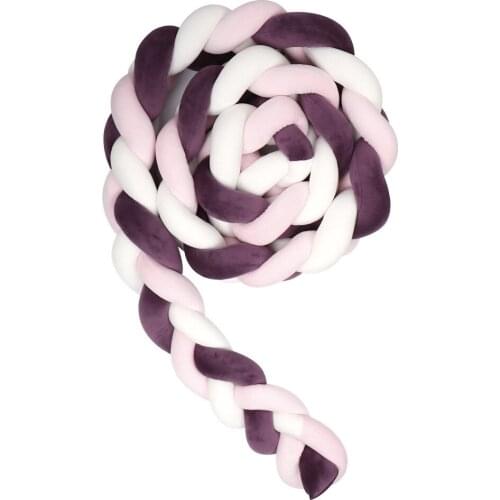 Cradle Braid Braided Cot Bumper 2m Baby Bed Bumpers Protector Guard Rail To The Bed Sky Baby Bed Tower Barrier Bed Outline