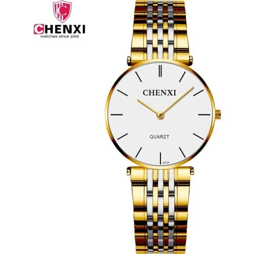 Fashion Womens Watch Luxury Gold Steel Quartz Wrist Watch CHENXI Brand TOP Women Watches Fashion Ladies Clock relogio feminino