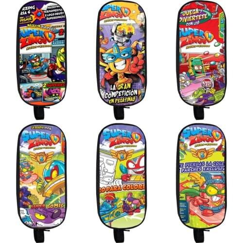 3D Print Cartoon Super Zings Pencil Case Anime Pencil Box Stationery Storage Bag Cosmetic Case Super Zings Series 4/5/6 Pouch