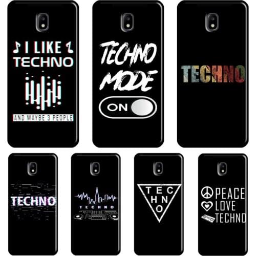 Love Techno Music Quotes For Samsung Galaxy J7 2017 A3 A5 J1 J3 J5 2016 A6 A8 J6 J4 Plus A7 A9 J8 2018 Phone Case