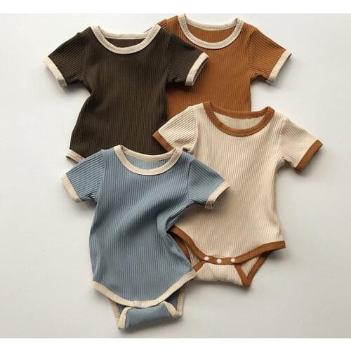 Summer New Baby Clothes For Newborns Girls Boys Romper Clothing Sets Cute Soft Cotton Toddler Jumpsuits Outfit Comfortable