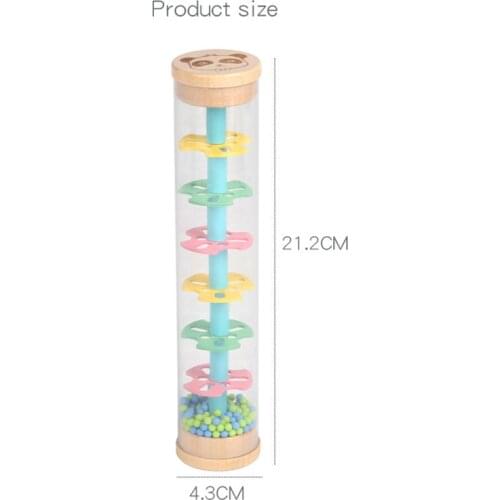 Rainmaker Rain Stick Musical Toys for Toddler Hand Shaking Music Toy Early Education Instrument Toy Popular for Baby Kids