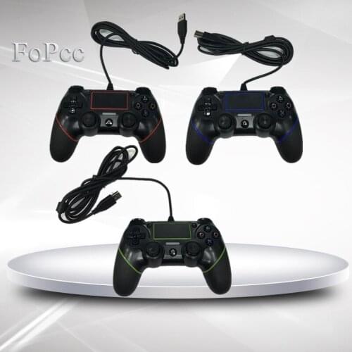 FoPcc USB Wired Controller Vibration Wired Joystick for PS4 Gamepad