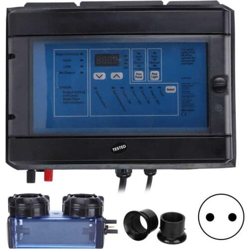 50g/H Electrolytic Salt Chlorine Machine 100W Chlorine Generator for Swimming Pool SPA 230-240V