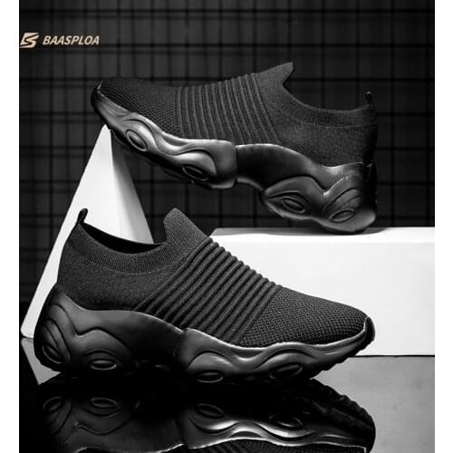 Baasploa Summer Men Women Fashion Shock Absorption Sock Shoes Non-slip Wear-resistant Casual Couple Sneakers Soft Runing Shoes