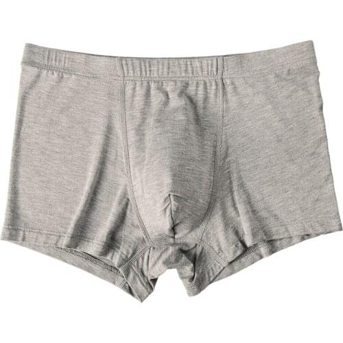 Graphene mens underwear bromine free and bacteria-inhibiting flat Angle breathable personality fashion shorts Modal underwear