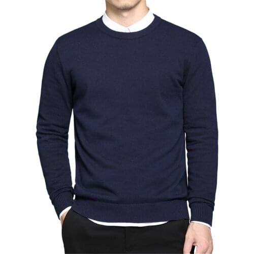 2021 Casual Pullover Hombre Fashion Sweater For Men Warm Solid High-Quality New Spring Autumn Long Sleeve Male Fit Youth V-Neck