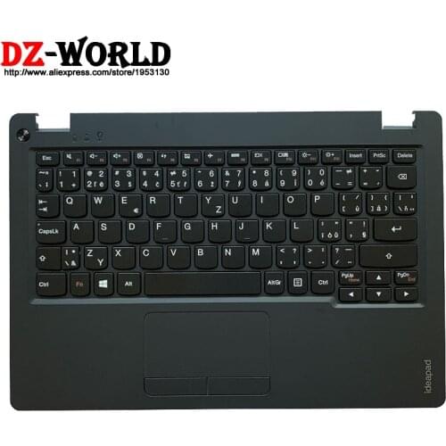 New CZ Czech Keyboard with Shell C Cover Palmrest Upper Case and Touchpad for Lenovo Ideapad 100S-11IBY Laptop 5CB0K48380