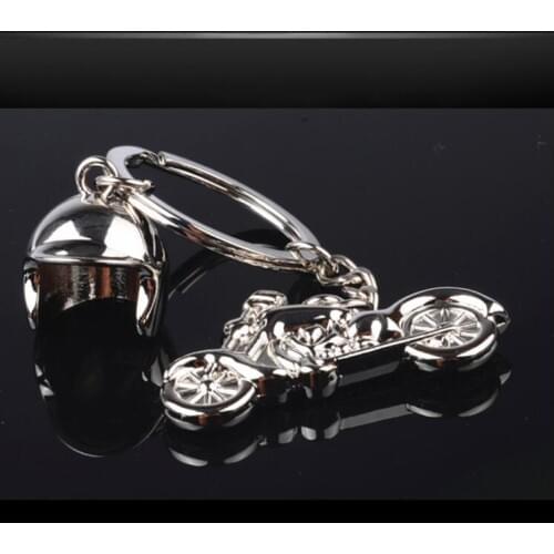 100PCS/LOT New Hot Helmet Motorcycle Keychains Metal Mini Motorcycle Keyrings for Promotion Gifts