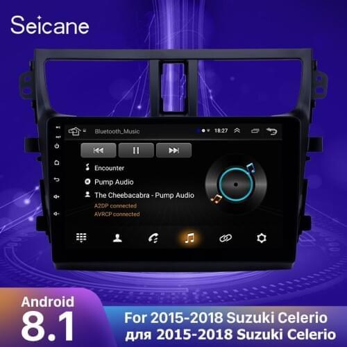 Seicane 9 inch Android 8.1 Car GPS Navigation for 2015 2016-2018 Suzuki Celerio Support Steering Wheel Control OBD2 Carplay DVR