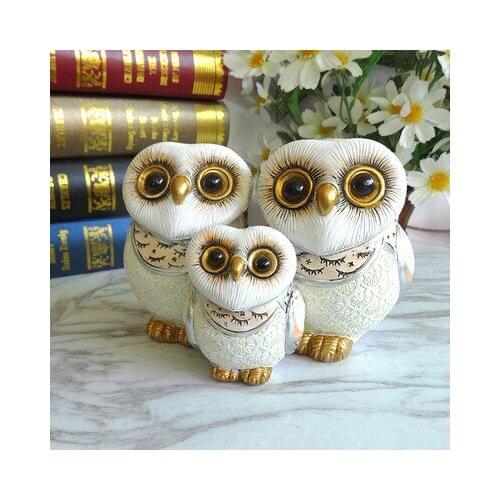Nordic owl layout do not listen to do not say resin animal living room bookcase clapboard decoration creative small ornaments