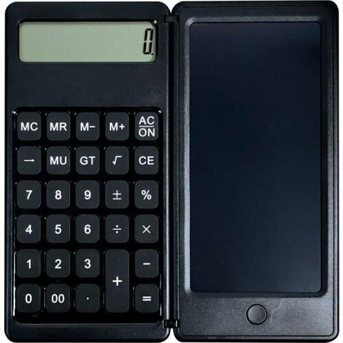 Fold Calculator Writing Pad Calculator with Liquid Crystal Writing Pad Student Drawing Pad Small business supplies
