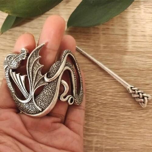 Witch Viking Retro Flying Dragon Hair Stick 2021 Punk Series Hair Ornaments Hairpin Hair Accessories