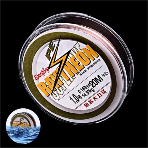 WALK FISH 4 Braided 20M PE Fishing Line With Core Super Strong Japan Fishing Thread Abrasion Resistance Multifilament Fish Wire