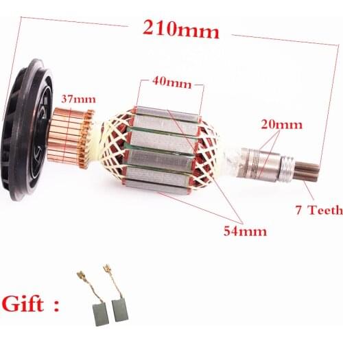 AC 220V/240V Armature Rotor replacement For BOSCH GSH11E GBH11DE GSH 11E GBH 11DE demolition Rotary hammer Electric spare parts