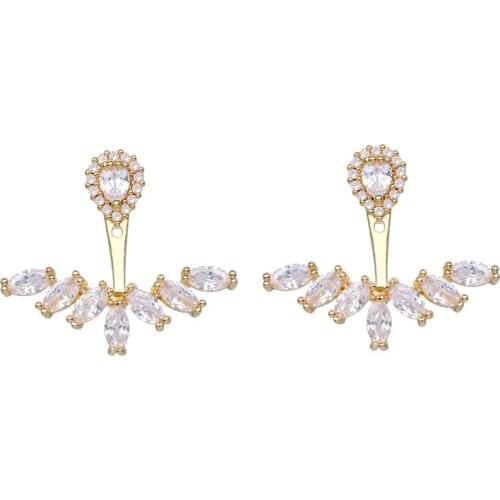 Bettyue Brand Charm Simple Fashion Classic Jewelry Elegant Design Crystal Cubic Zircon Stud Earring For Women Wedding Party Gift