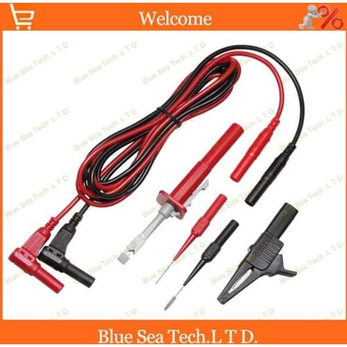 1.6M Automotive maintenance industry test tool kids/sets.test hook+alligator clip 4 in 1 sets 0.9 sq Ultra soft silicone