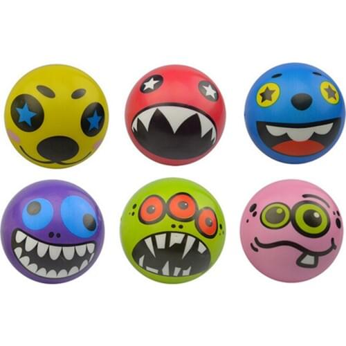 1Pcs 6.3cm Face Print Sponge Foam Ball Squeeze Stress Ball Relief Toy Hand Wrist Exercise PU Rubber Toy Balls
