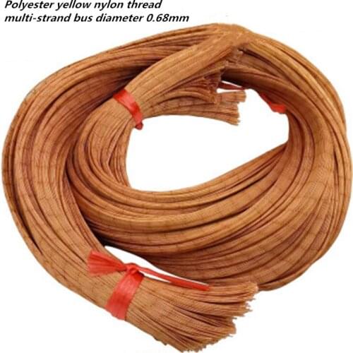 1pcs 800m Polyester yellow nylon thread multi-strand bus diameter 0.68mm