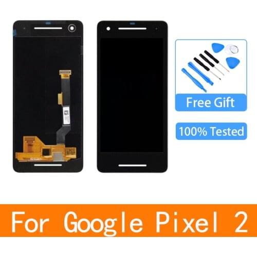 5.0" Original AMOLED For Google Pixel 2 Lcd Display Screen Touch Glass Digitizer Assembly Parts for Pixel2 Lcd