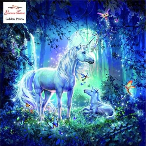 Diamond Painting Full Square 5D Diy Daimond Embroidery Diamant Mosaic Sale Displasy Broderie Diamant unicorn and fairy 12