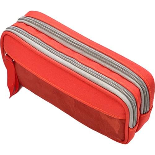 Pencil Case Large Capacity Pencil Bag Nylon Stationery Bag Pencils Organizer Pencil Case Ruler Stationery Office Supplies Bag