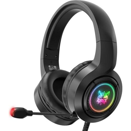 ONIKUMA X1 Headset RGB Colorful USB+3.5Mm Wired Gaming Headset For PS5 PS4 One Nintendo Switch PC