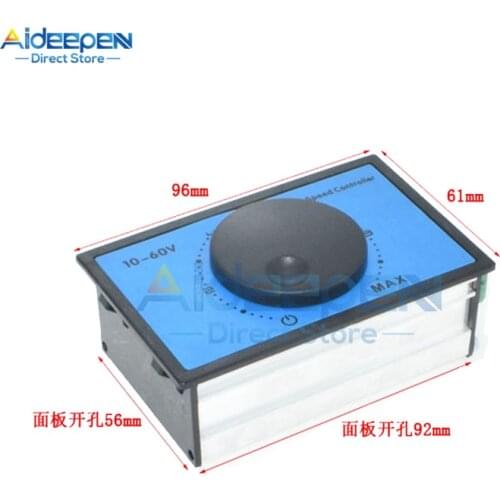 DC 10-60V 12V 24V 48V Motor Speed Control PWM Motor Speed Controller Switch 20A Current Voltage Regulator High Power Drive Modul