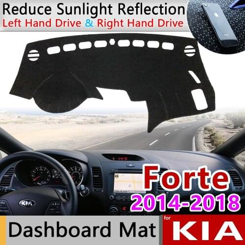 For KIA Forte 2014 2015 2016 2017 2018 YD Anti-Slip Mat Dashboard Cover Sunshade Dashmat Carpet Car Accessories Cerato K3 Vivaro