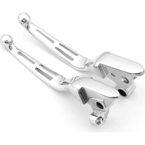 Motorcycle Brake Clutch Hand Levers Chrome Aluminum Accessories For Harley Touring and Trike 2008-2013 FLHR and FLHRC 2014-Later