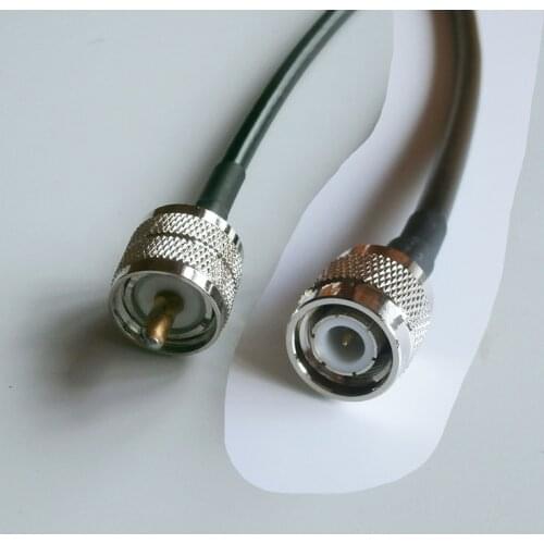 UHF PL259 Mlae to TNC male Adapter jumper pigtail Coax Cable RG58