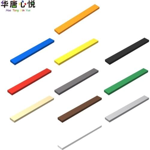 MOC 4162 Accessories 1x8 Light Panel 20PCS/Set Flat Tile Assemble Parts Building Blocks Childs Gifts Educational Toys Accessory