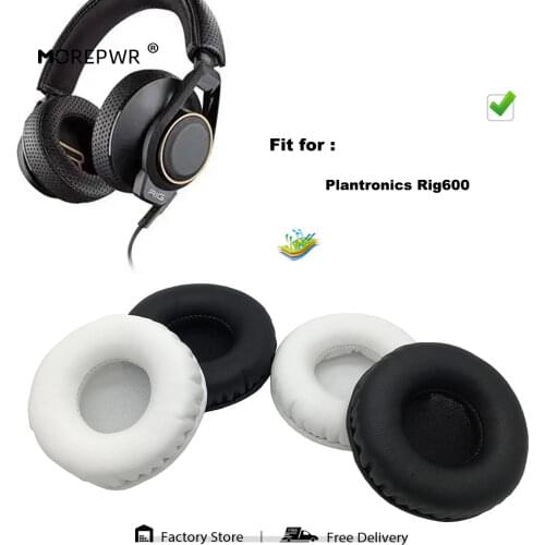 Replacement Ear Pads for Plantronics Rig600 Rig 600 Rig-600 Headset Parts Leather Cushion Velvet Earmuff Earphone Sleeve Cover