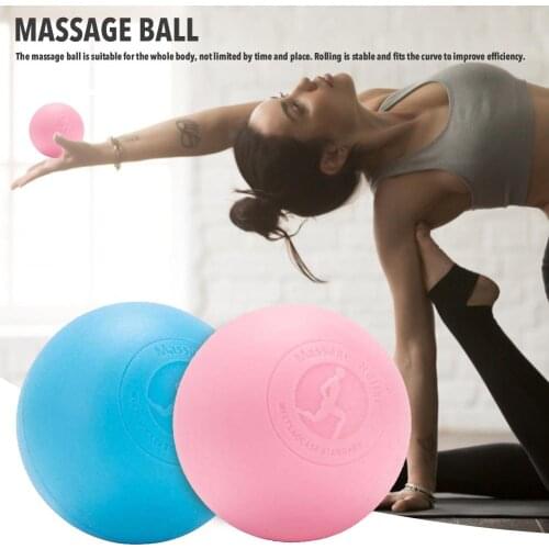 TPE Fascia Ball Lacrosse Muscle Relaxation Exercise Sports Fitness Yoga Peanut Massage Ball Trigger Point Stress Pain Relief