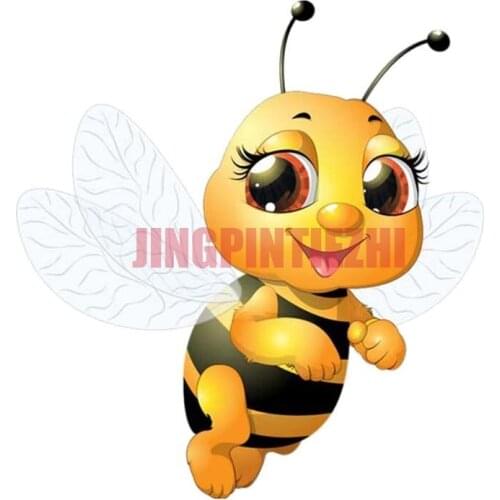 Personalized Racing Stickers A Bee Flying In The Air PVC Car Sticker Decal Modelling 12-300584 Car Decal Decoration Laptop