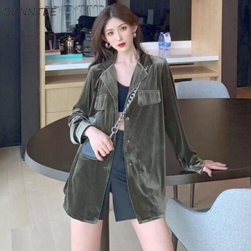 Shirts Women Pleuche Sexy Lady Soft Spring 2021 New Loose Leisure Ins Elegant Korean Style Slim Turn-down Collar Casual Ladies