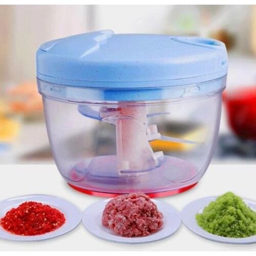 Manual Pull Rope Vegetable Garlic Cutter