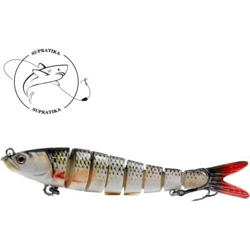 3D Eyes Bionic Multi-Section Swimming Fishing Lure 21.5G/14 CM Artificial 8 Segments Sinking Wobbler Plastic Hard Fishing Bait